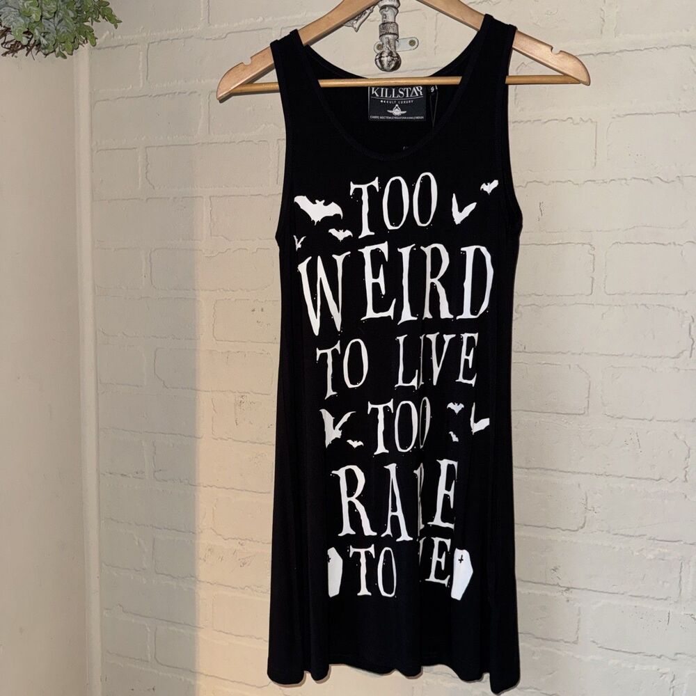 KILLSTAR BLACK dress weird to live rare to die DOLLS KILL SUPER RARE small NEW